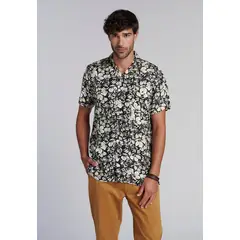 FEROUCH - Camisa Estampada Irving Fj Negro