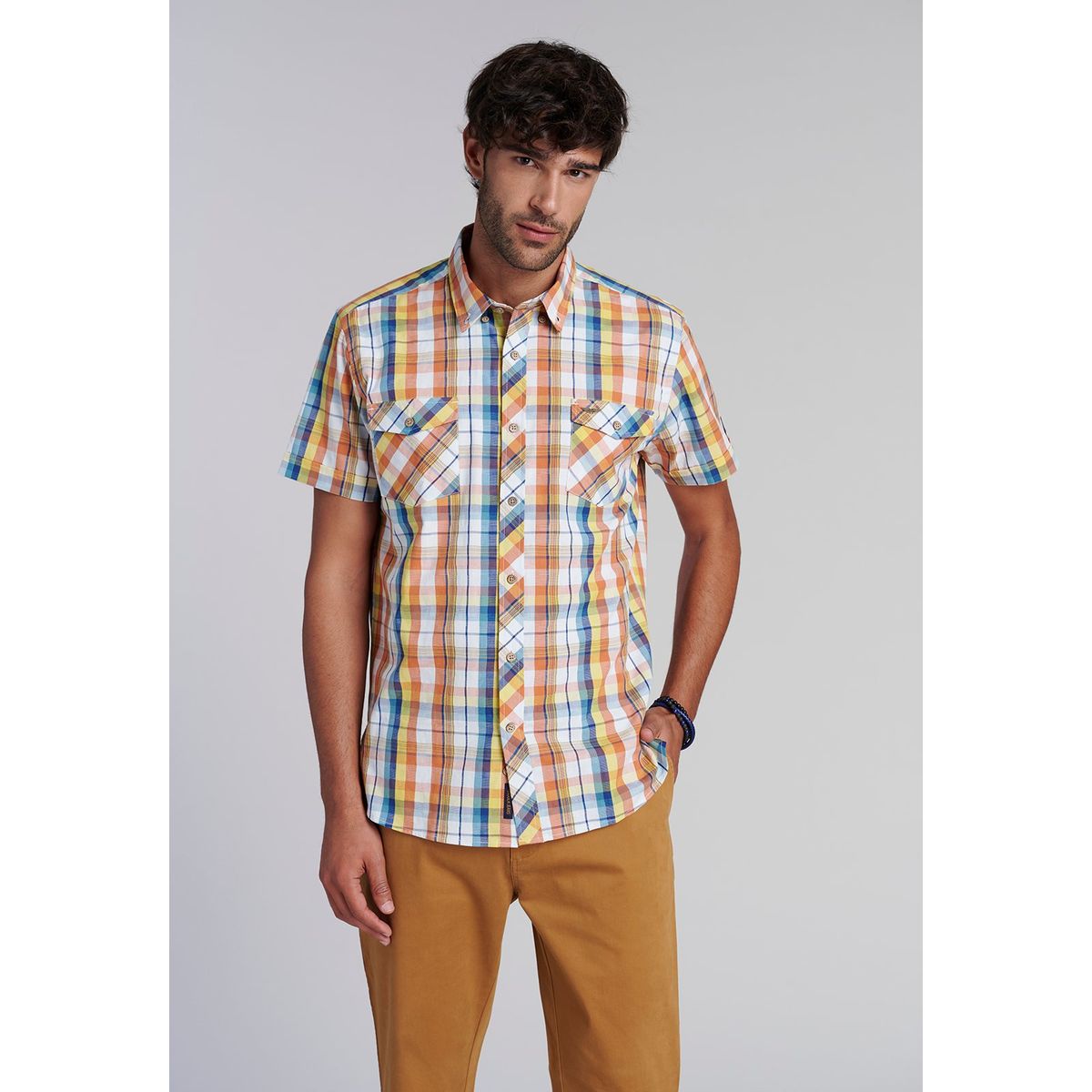FEROUCH - Camisa Checkered  Toronto Fj Amarillo Ferouch