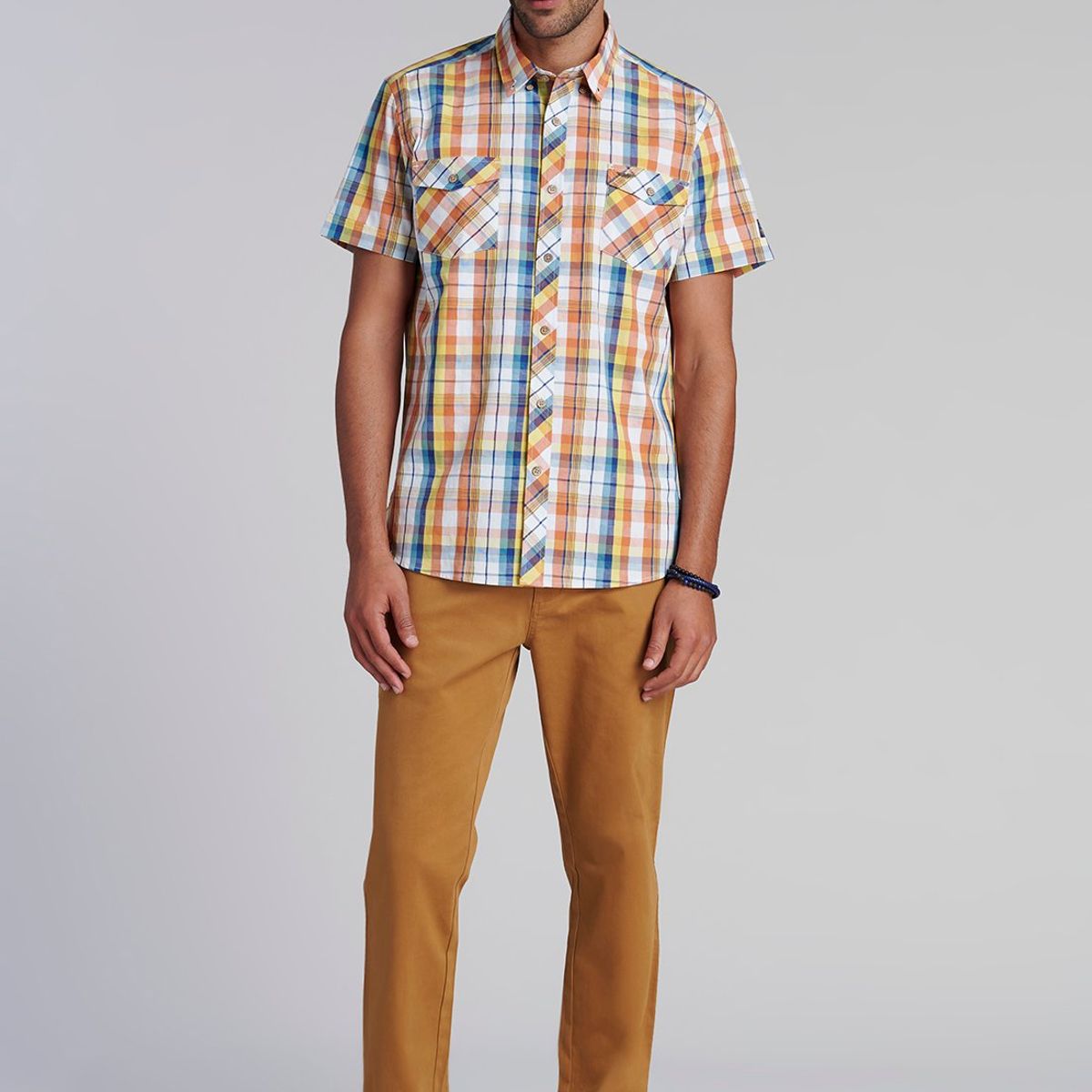 FEROUCH - Camisa Checkered  Toronto Fj Amarillo Ferouch