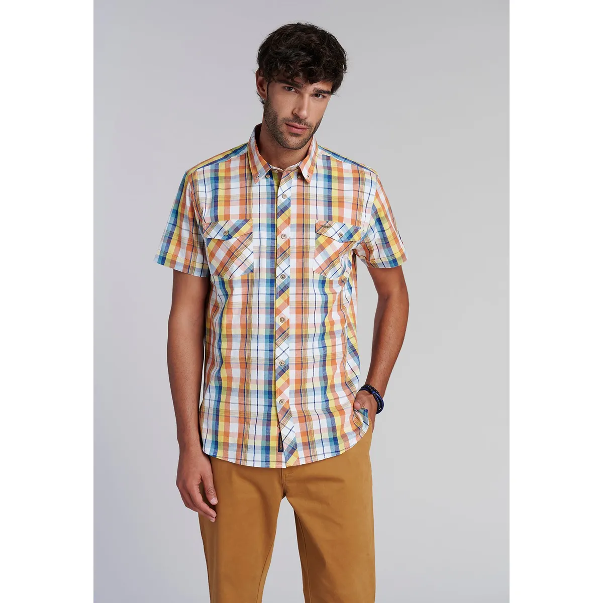 FEROUCH - Camisa Checkered  Toronto Fj Amarillo Ferouch