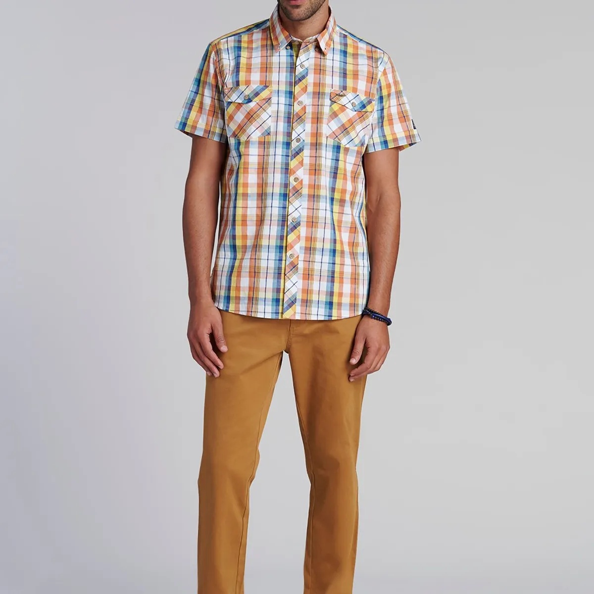 FEROUCH - Camisa Checkered  Toronto Fj Amarillo Ferouch