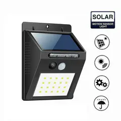 GENERICO - Foco Solar 20 Led Con sensor de Movimiento