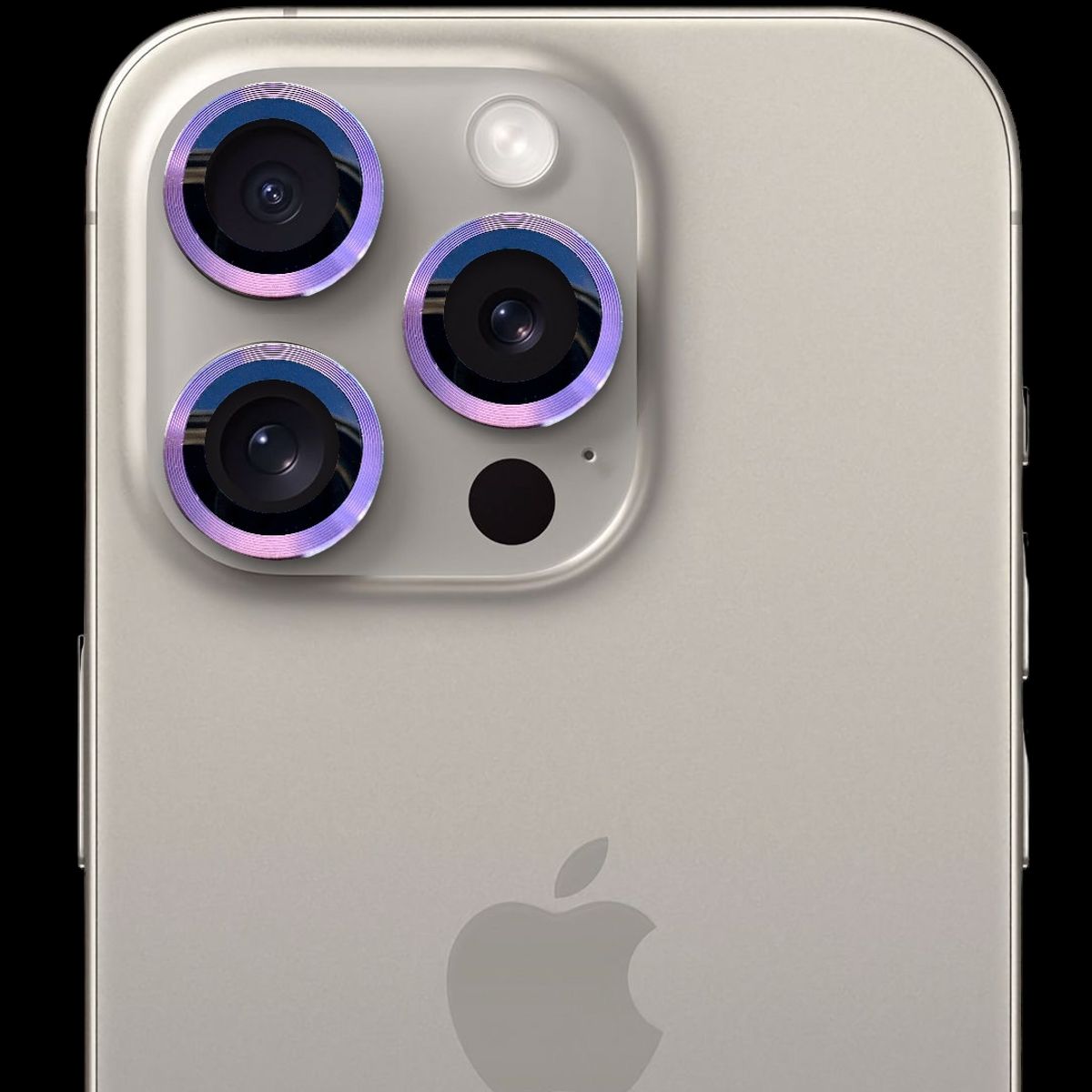 GENERICO - Protector de cámara modelo Metalizado para iPhone 14-14plus Morado