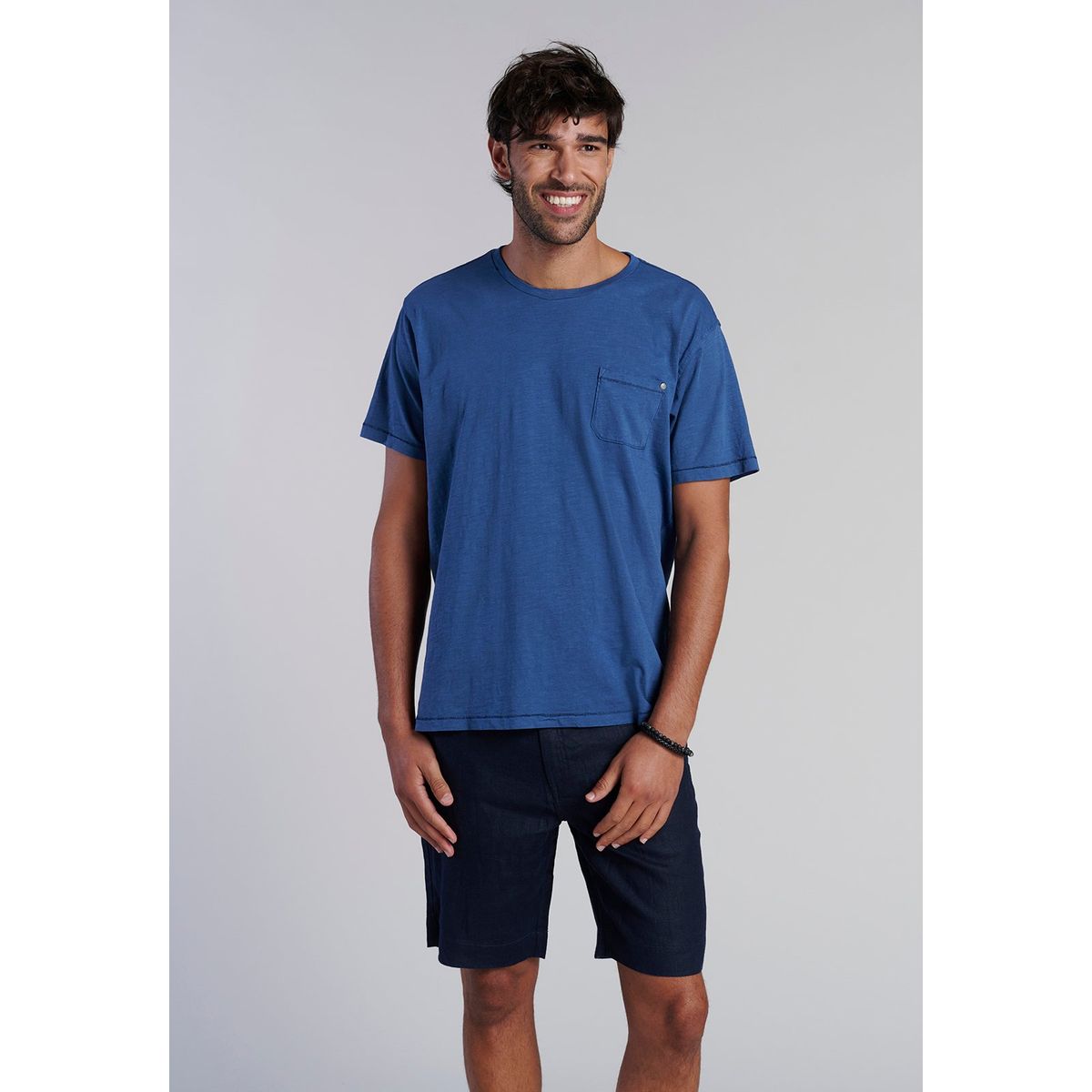 FEROUCH - Polera Bolsillo Boston Azul Ferouch