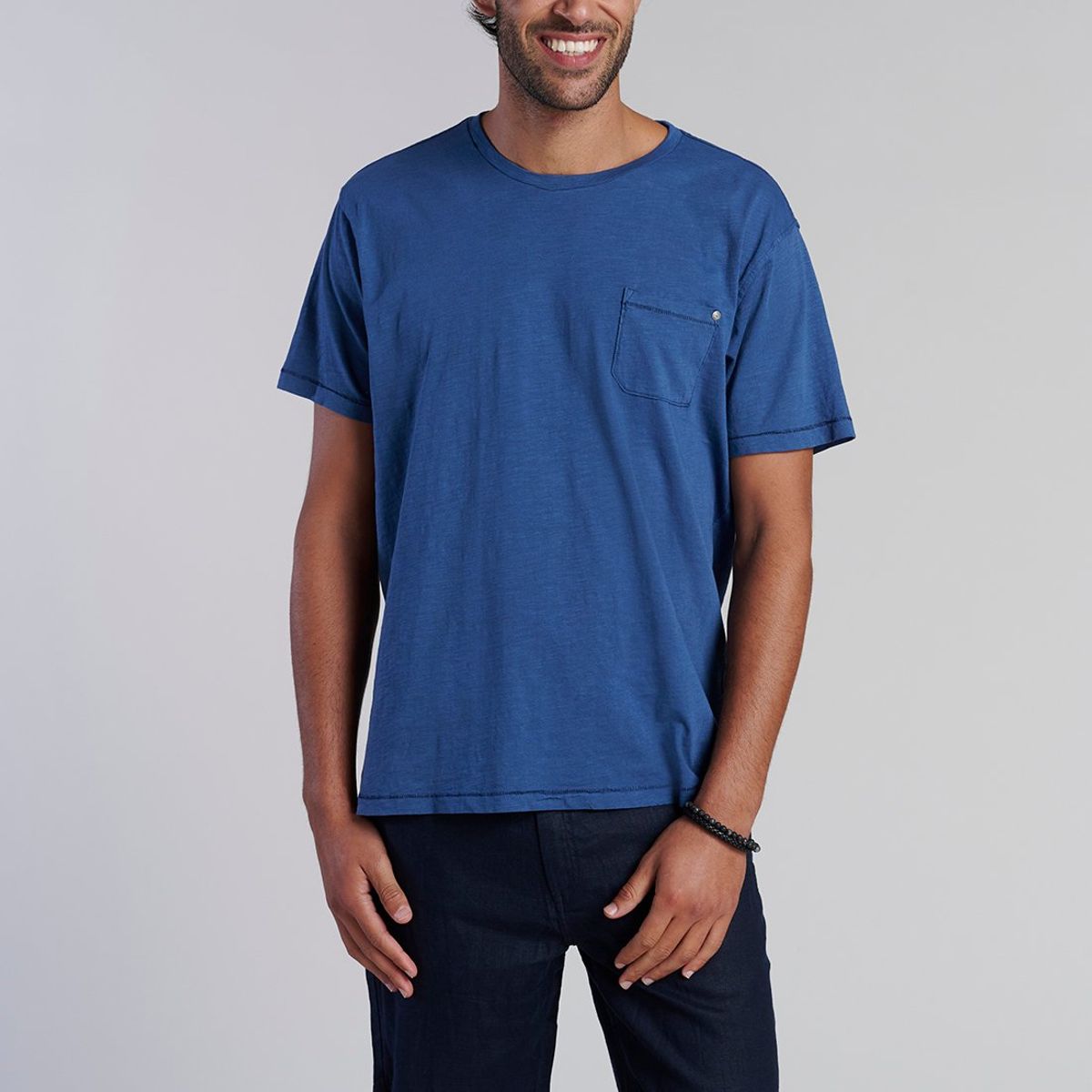 FEROUCH - Polera Bolsillo Boston Azul Ferouch