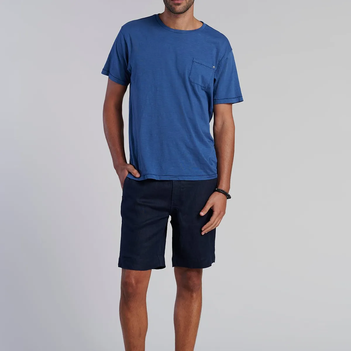 FEROUCH - Polera Bolsillo Boston Azul Ferouch