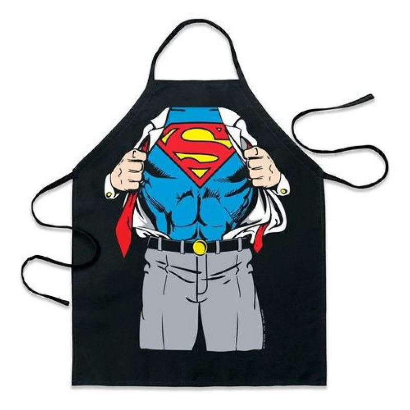 GENERICO - Delantal Cocina Divertido Clark Kent Superman Revelado - Rojo