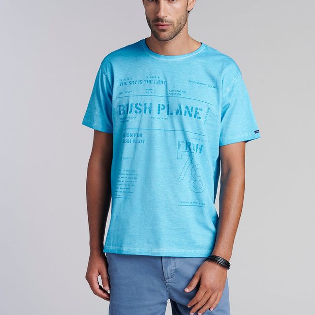 FEROUCH - Polera Seattle Celeste Ferouch