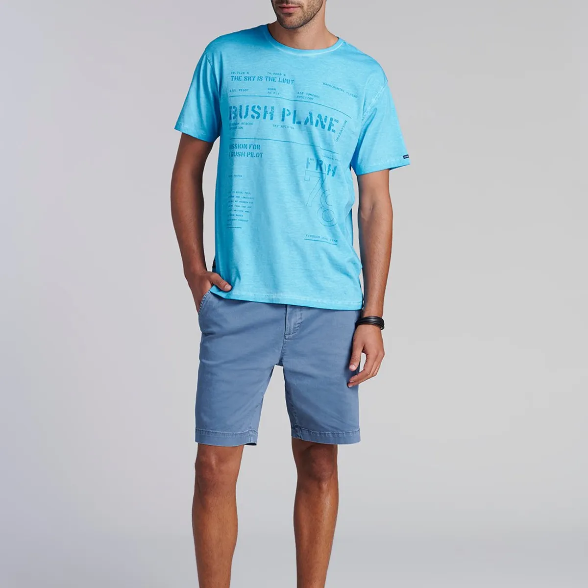 FEROUCH - Polera Seattle Celeste Ferouch