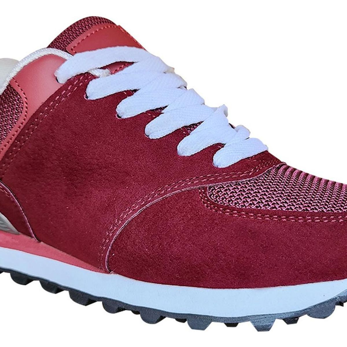 GENERICO - Zapatilla Deportiva Casual Toda Ocasion Burdeo 7455