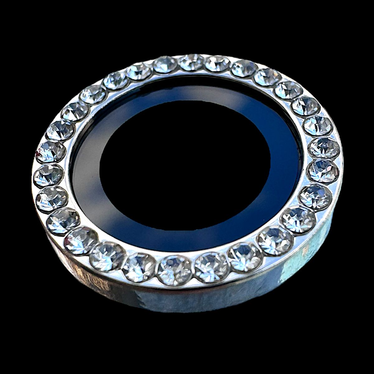 GENERICO - Protector de cámara modelo Diamantes iPhone 13pro-13promax Plateado