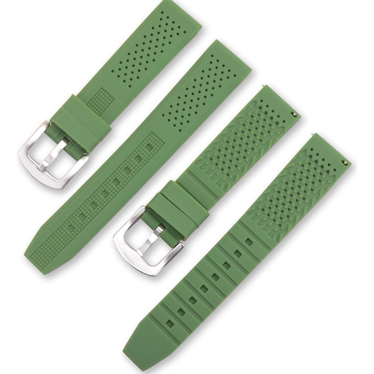 GENERICO - Correa Reloj Caucho Tq Colores 16mm 18mm 20mm 22mm 24mm