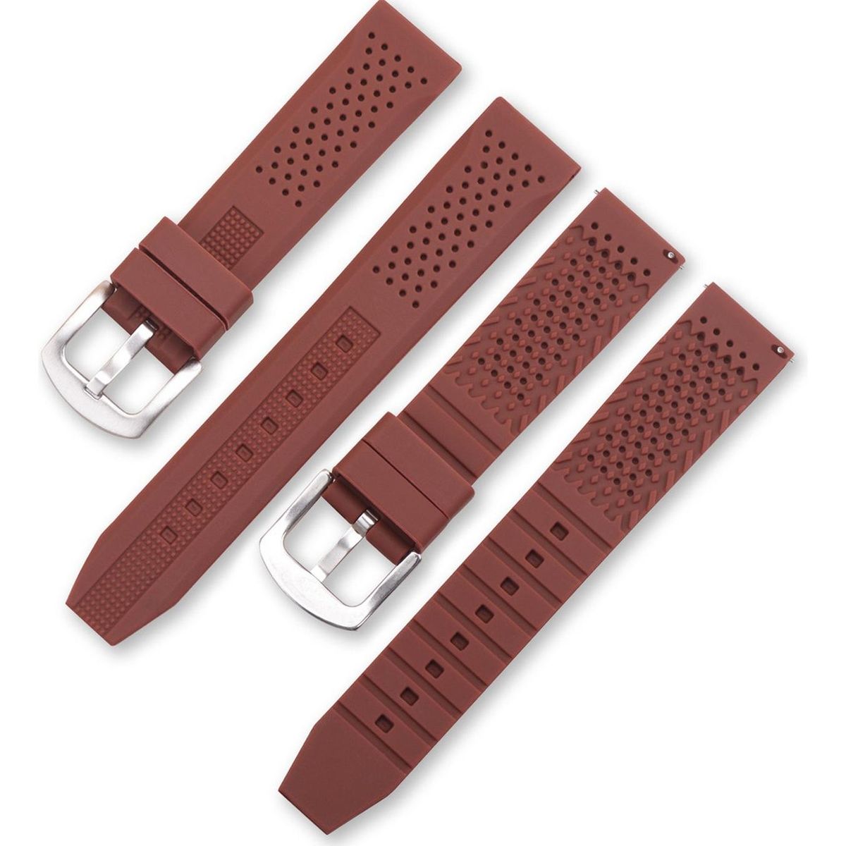 GENERICO - Correa Reloj Caucho Tq Colores 16mm 18mm 20mm 22mm 24mm