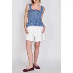 ECLIPSE - Blusa Panal de Abeja Magui Azul