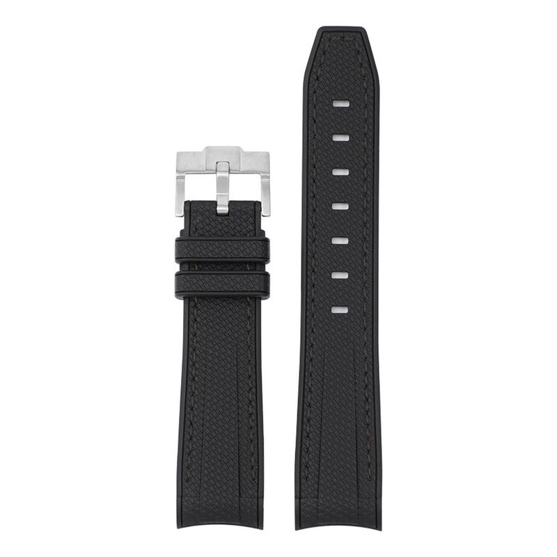 GENERICO - Correa Reloj Caucho Curvo Moonswatch O Similares 20mm 22mm