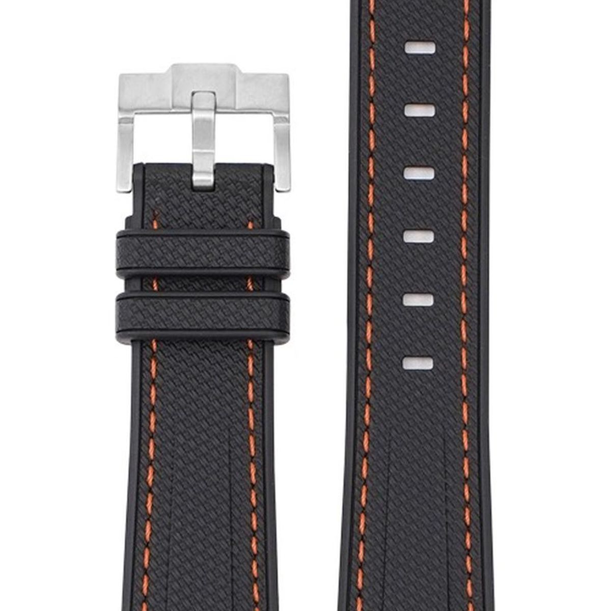 GENERICO - Correa Reloj Caucho Curvo Moonswatch O Similares 20mm 22mm