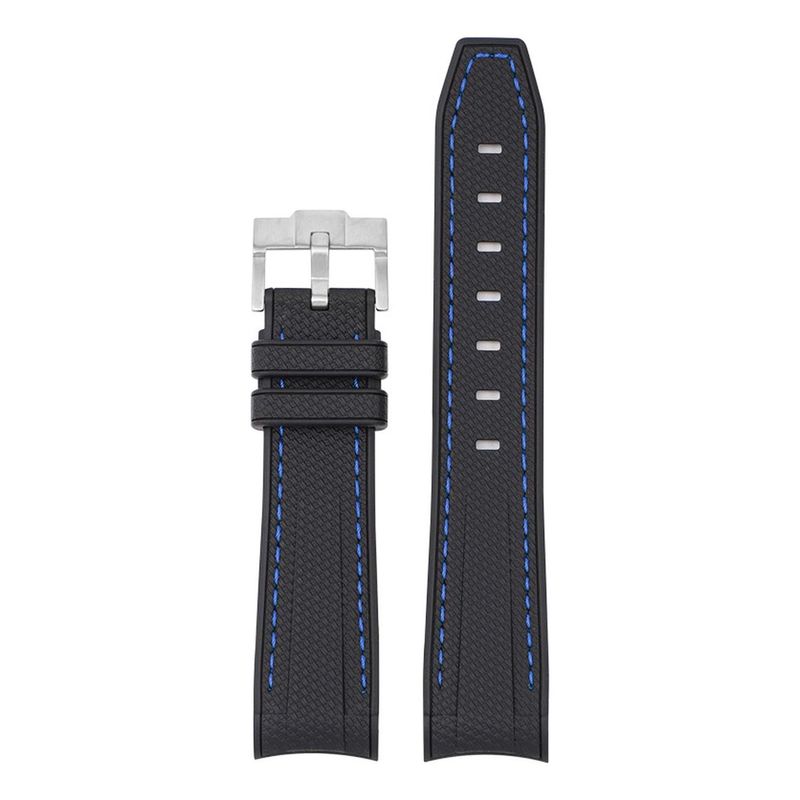 GENERICO - Correa Reloj Caucho Curvo Moonswatch O Similares 20mm 22mm