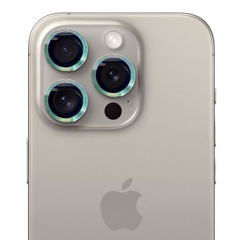 GENERICO - Protector de cámara modelo Metalizado iPhone 12-12mini-12pro Verde