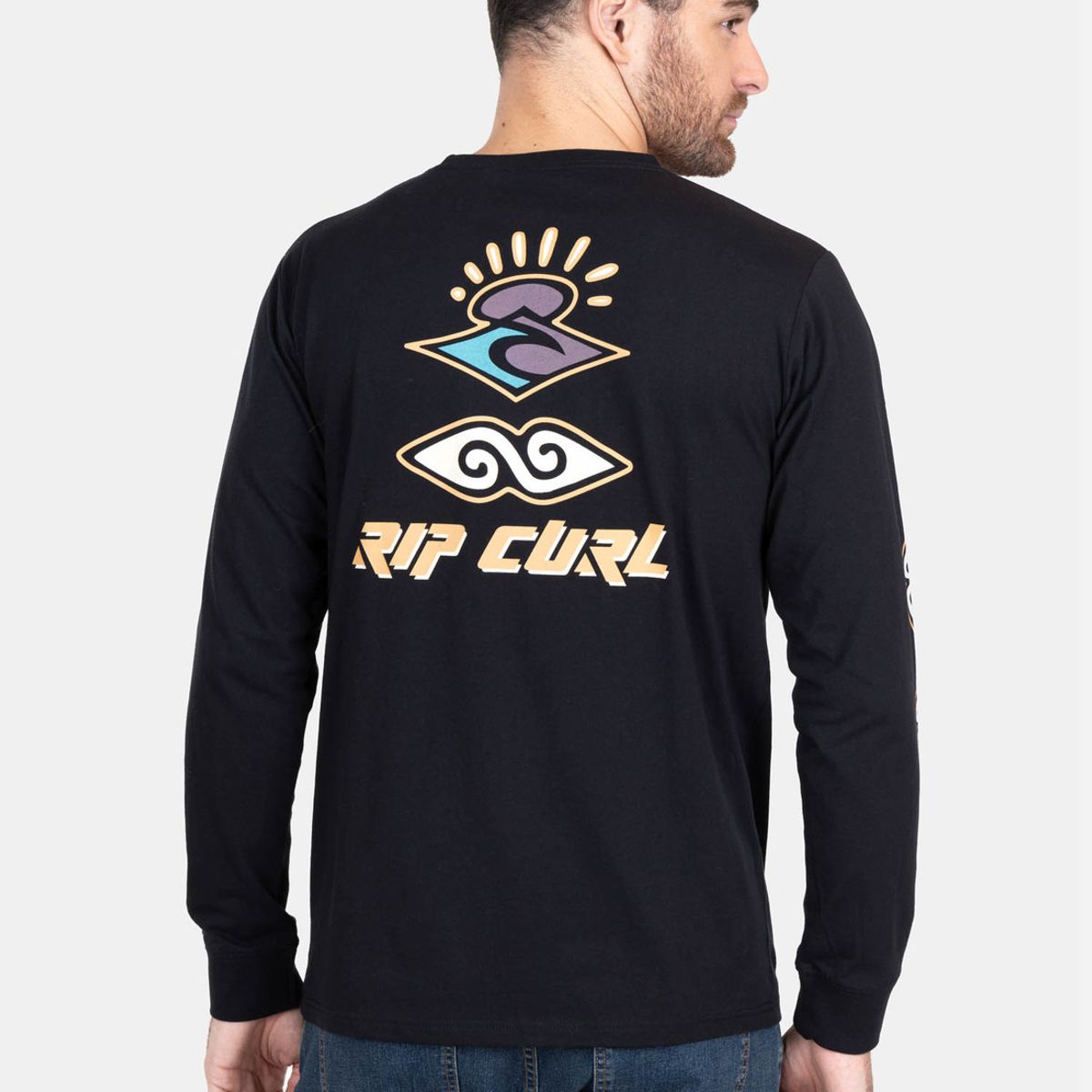 RIP CURL - Polera The Old Search Ls Tee Hombre Rip Curl