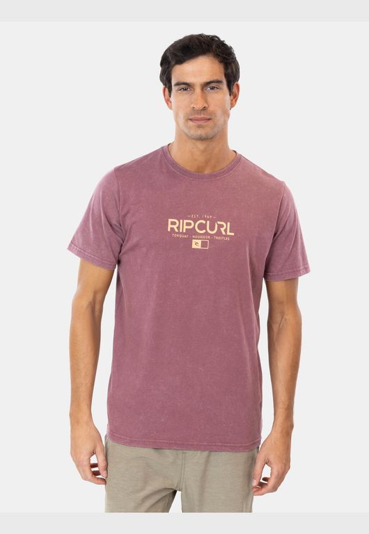 Polera M/C Coral Wetsuit Mfg Co. Tee Burdeo Hombre