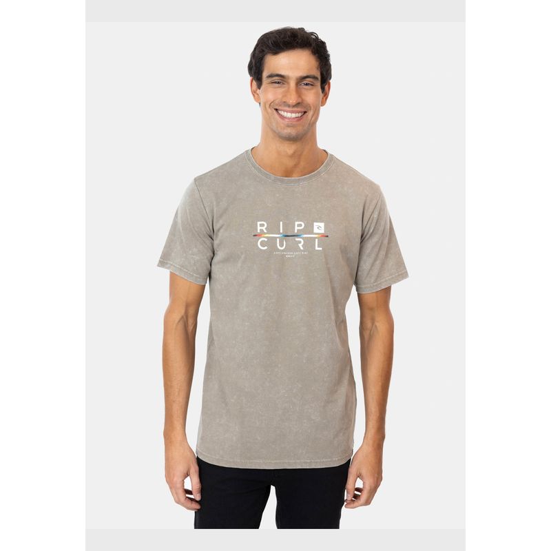 RIP CURL - Polera M/C Mid Rc Mx Tee Verde Hombre Rip Curl