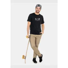 RIP CURL - Polera M/C Mid Rc Mx Tee Negro Hombre