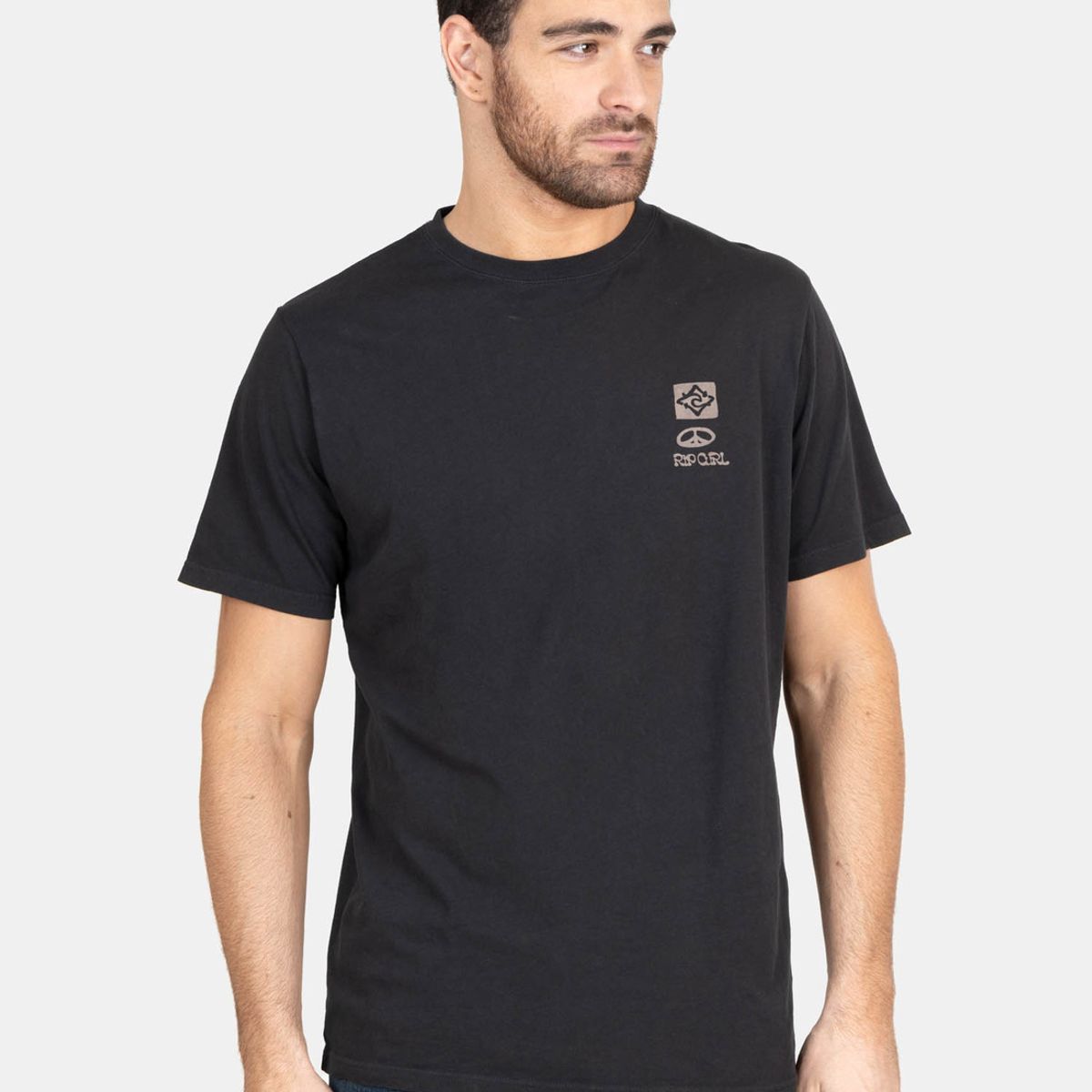 RIP CURL - Polera M/C Ocean The Search  Negro  Hombre Rip Curl