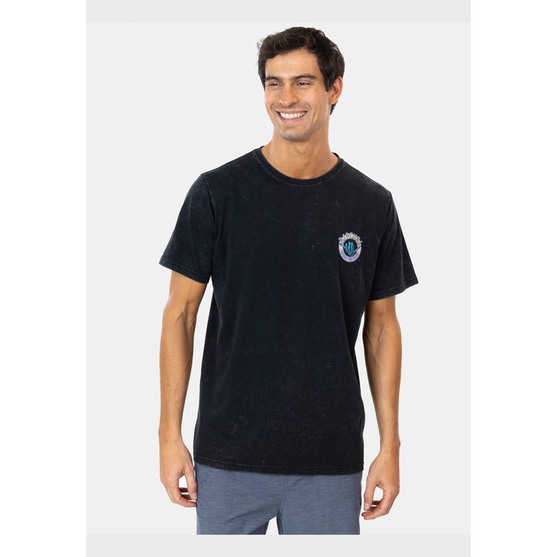 RIP CURL - Polera M/C Shred Till Dead Acid Tee Negro Hombre Rip Curl