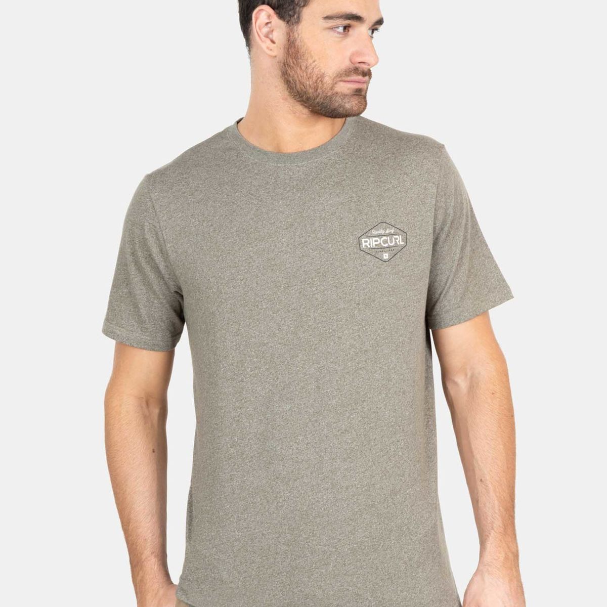 RIP CURL - Polera M/C  Q.Surf. Ss  Café Hombre Rip Curl