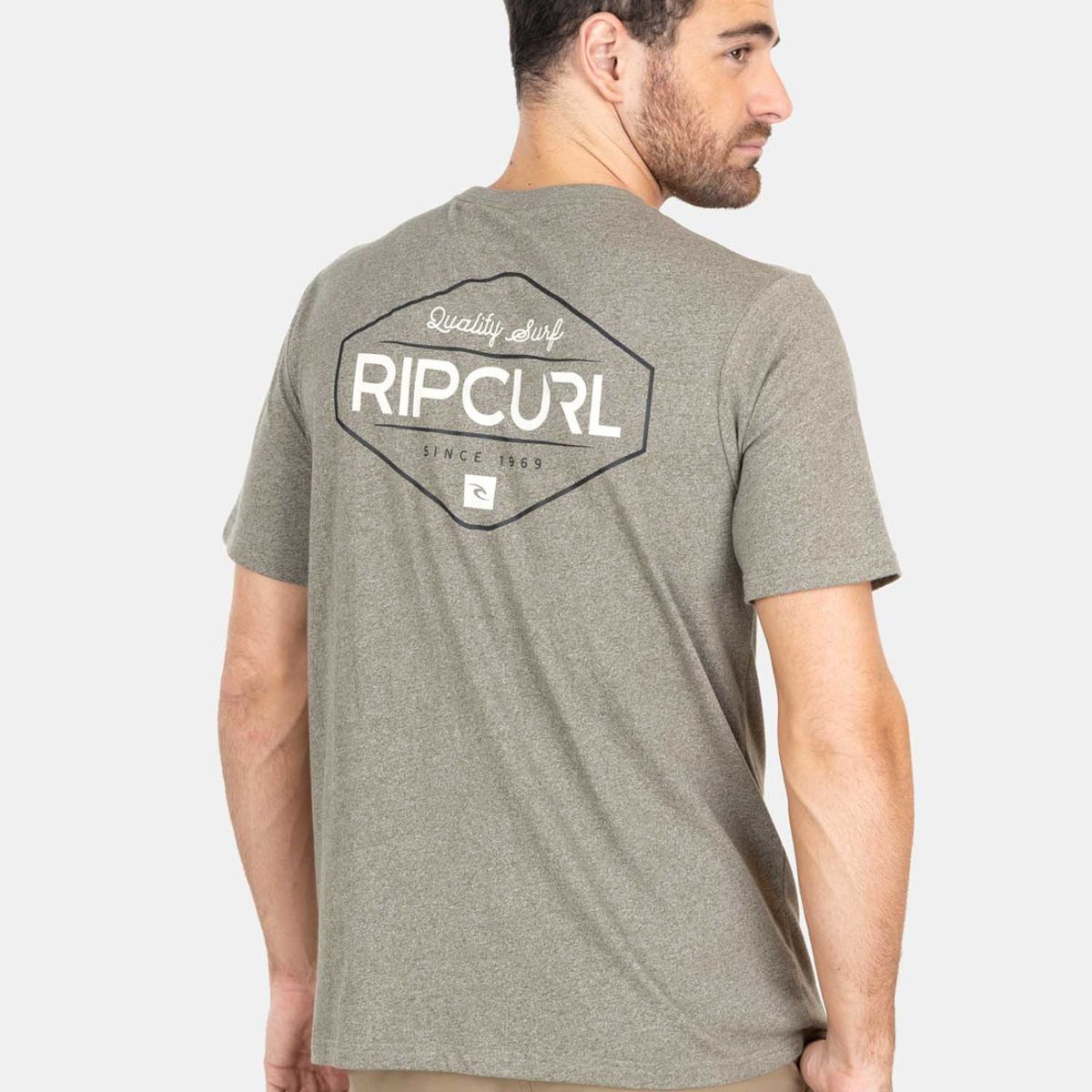 RIP CURL - Polera M/C  Q.Surf. Ss  Café Hombre Rip Curl