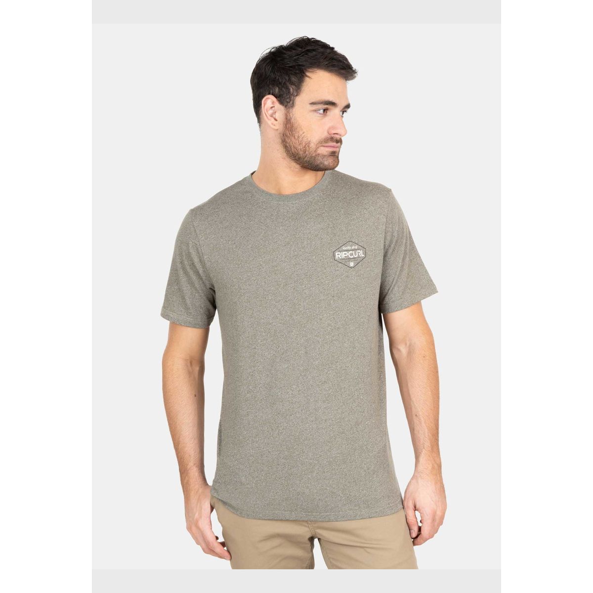 RIP CURL - Polera M/C  Q.Surf. Ss  Café Hombre Rip Curl