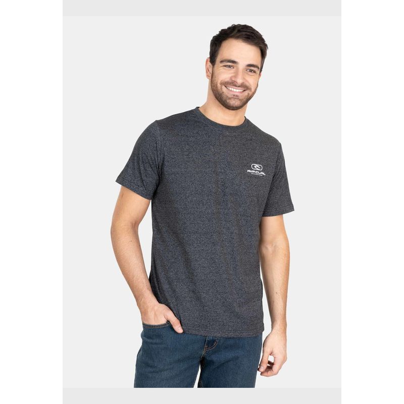 RIP CURL - Polera M/C Pill Ss Hombre Negro Rip Curl