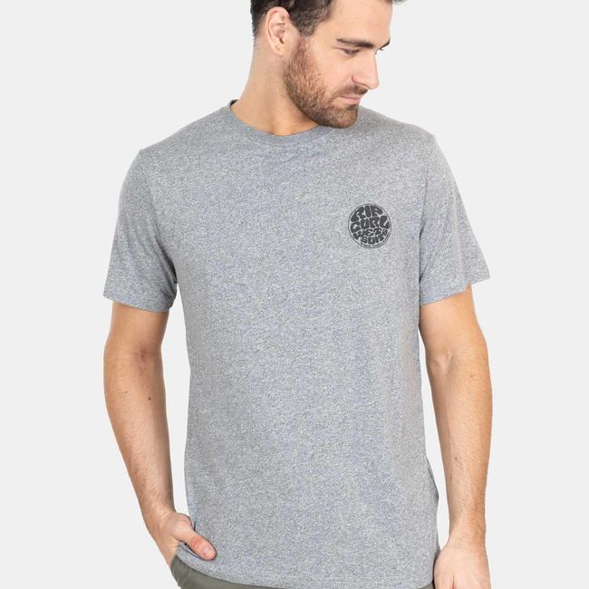 RIP CURL - Polera M/C  Re Wetsuit Ss Gris Hombre Rip Curl