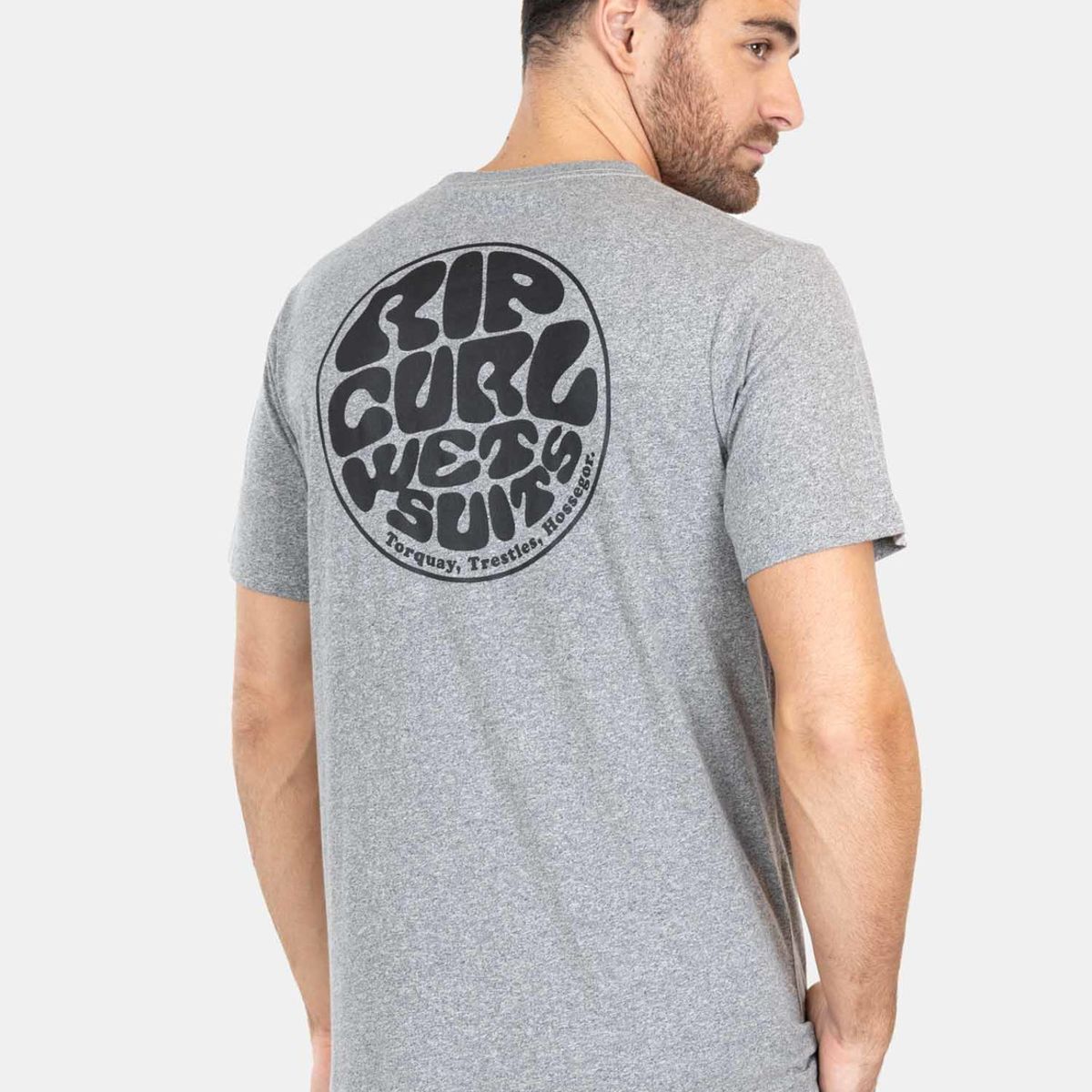 RIP CURL - Polera M/C  Re Wetsuit Ss Gris Hombre Rip Curl