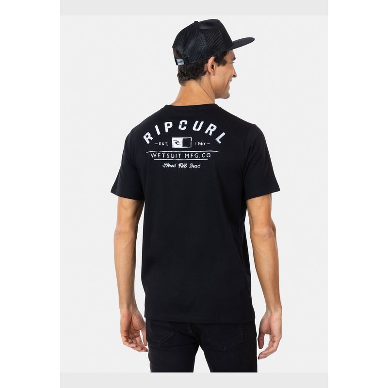 RIP CURL - Polera M/C Mfg Co. Tee Negro Hombre Rip Curl