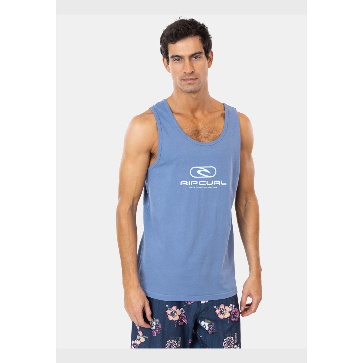 RIP CURL - Polera SM Trail Ready Azul Hombre Rip Curl