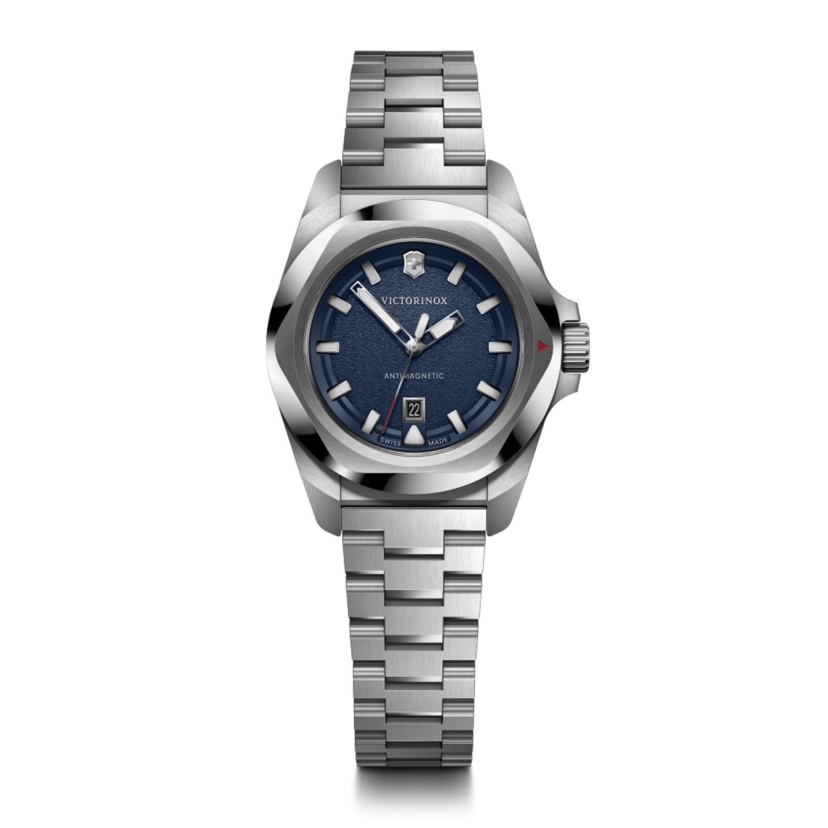 VICTORINOX - Reloj INOX Quartz correa acero inoxidable azul Victorinox