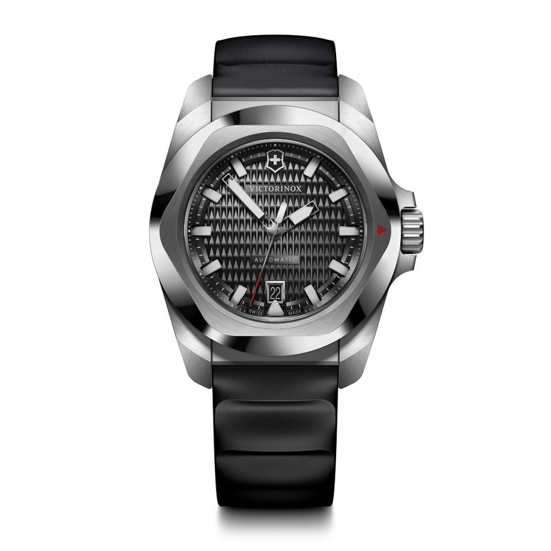 VICTORINOX - Reloj INOX Automático correa de caucho negro Victorinox