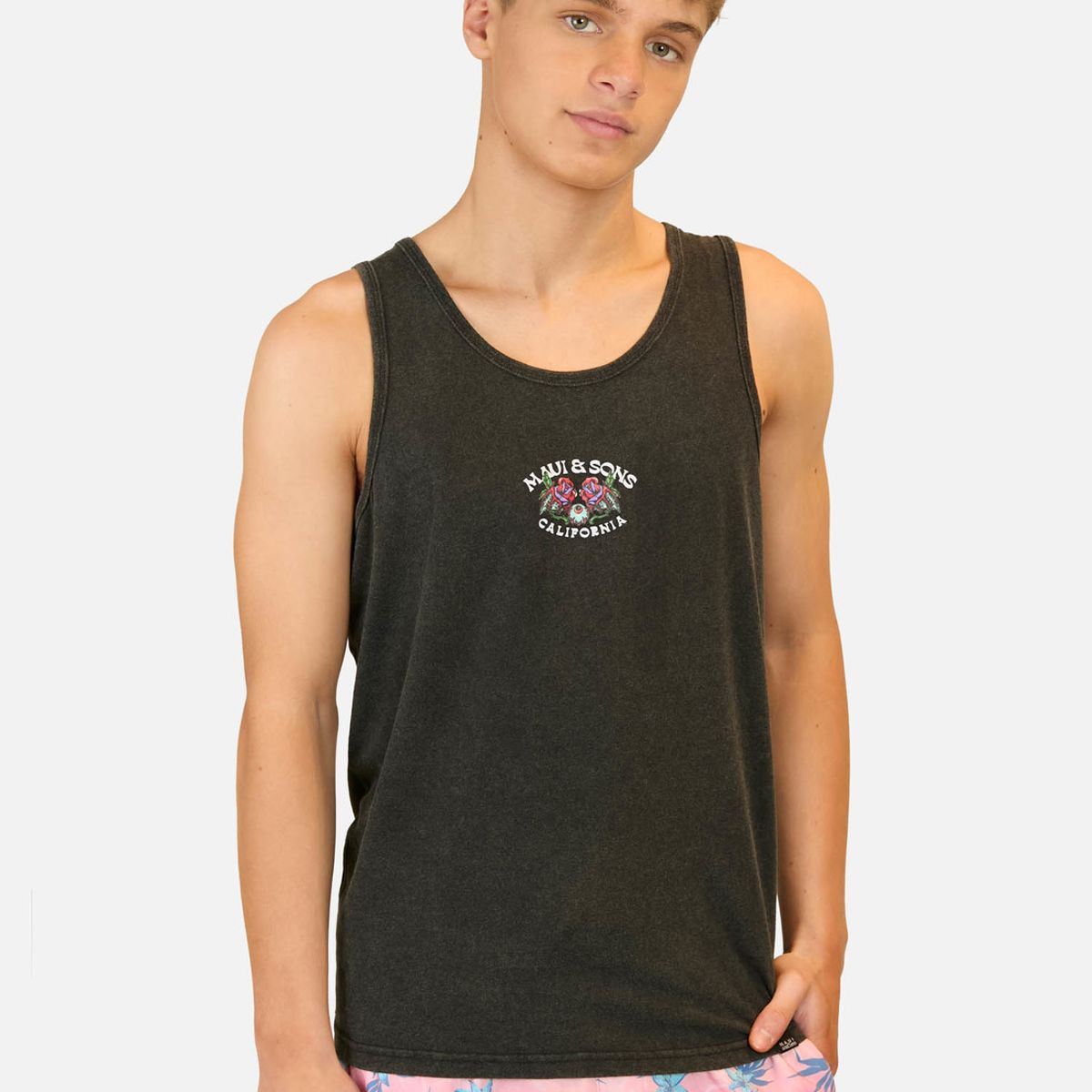 MAUI AND SONS - Polera S/M Aventure Negro Infantil Maui And Sons