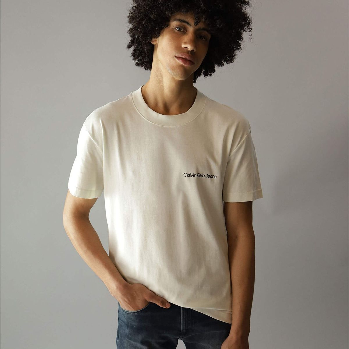 CALVIN KLEIN - Polera Institutional Blanco Calvin Klein