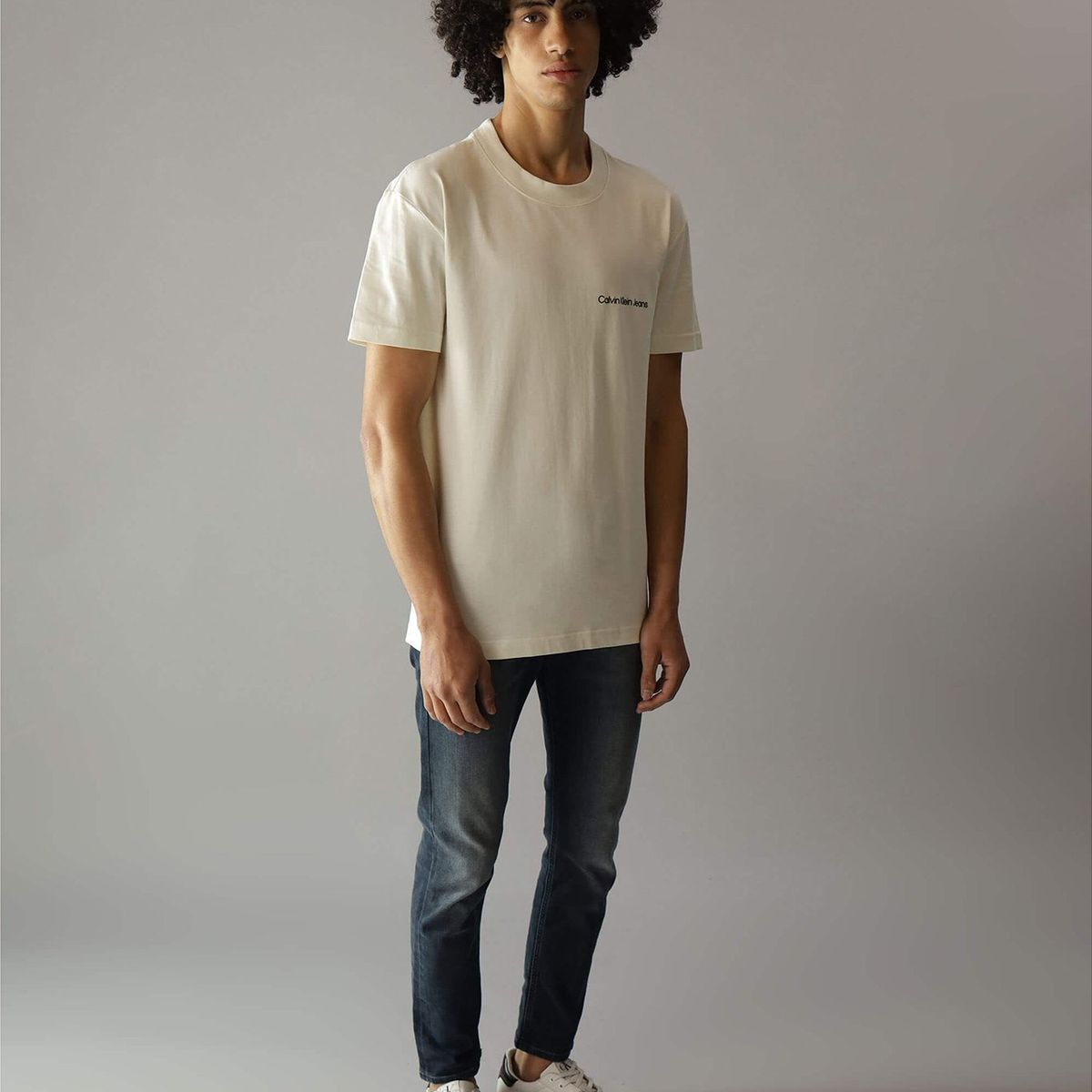 CALVIN KLEIN - Polera Institutional Blanco Calvin Klein