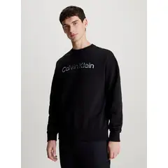 CALVIN KLEIN - Polerón Diffused Logo Negro