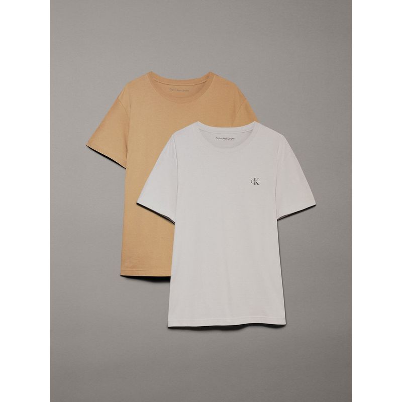 CALVIN KLEIN - Pack 2 Poleras Monologo Multicolor Calvin Klein