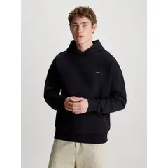 CALVIN KLEIN - Polerón con Gorro Cotton Comfort Negro