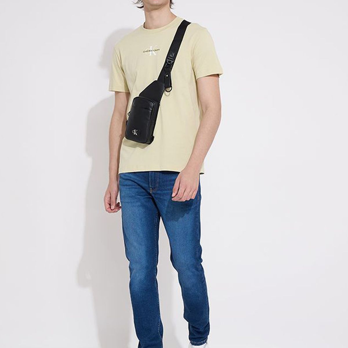 CALVIN KLEIN - Polera Monologo Regular Verde Calvin Klein