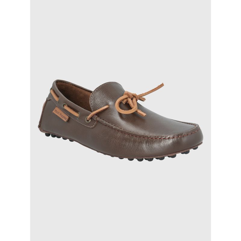 HUSH PUPPIES - Mocasín Cuero Café Oscuro Hombre Oley HUSH PUPPIES