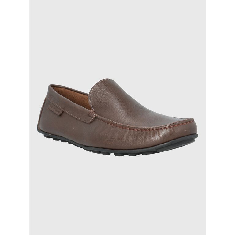 Mocasín Cuero Café Oscuro Hombre Blumenau