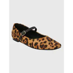 HUSH PUPPIES - Ballerina cuero animal print Mujer Lovere