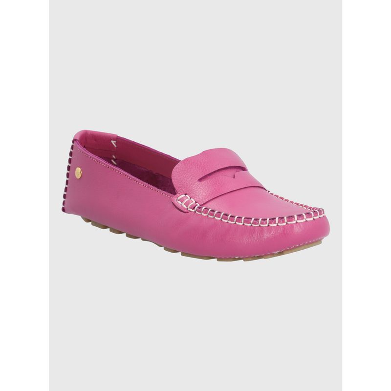 HUSH PUPPIES - Mocasín Cuero Fucsia Mujer Domaso HUSH PUPPIES