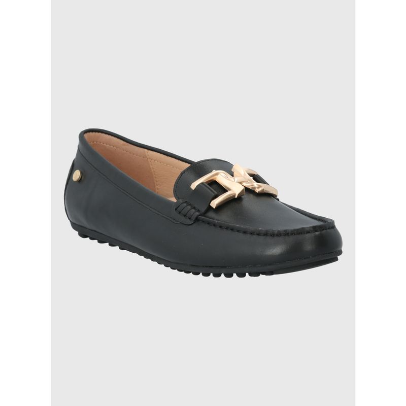 HUSH PUPPIES - Mocasín Cuero Negro Mujer Lesquin HUSH PUPPIES